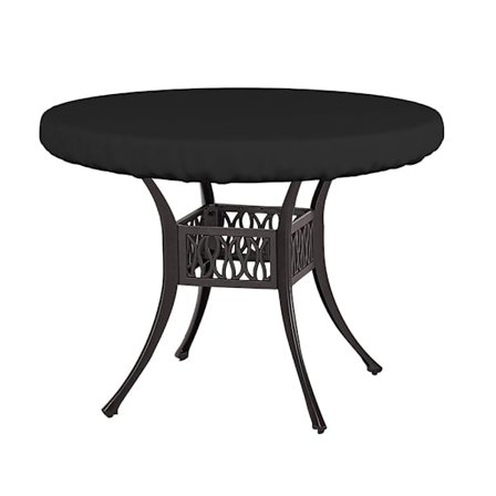 Överdrag för utomhussoffbord, litet överdrag för soffbord, trädgårdsmöbelöverdrag för litet runt bord, överdrag för bistrobord, UV-skydd, 210D