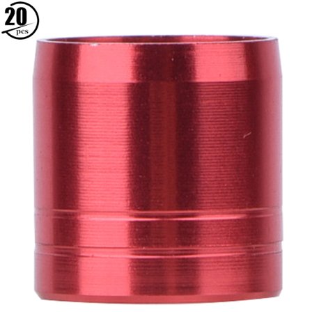 20 st Universal Aluminiumlegering Pilbåge Explosionssäker Ring Pilbågstillbehör Set (röd 8mm)