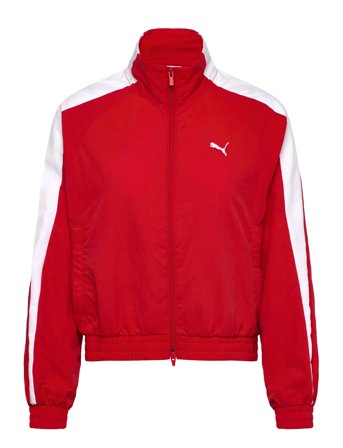 PUMA T7 Relaxed Woven Track Jacket - Red - S