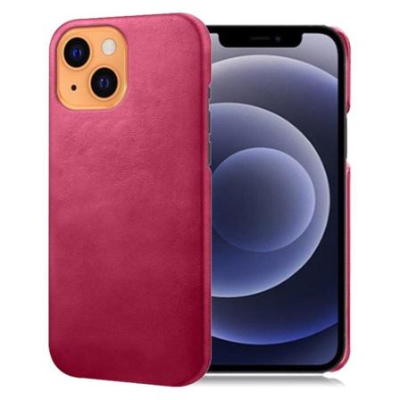 KSQ kvalitet vegansk læder belagt bump resistent telefon taske iPhone 13 6.1-inch - Lyserød Pink