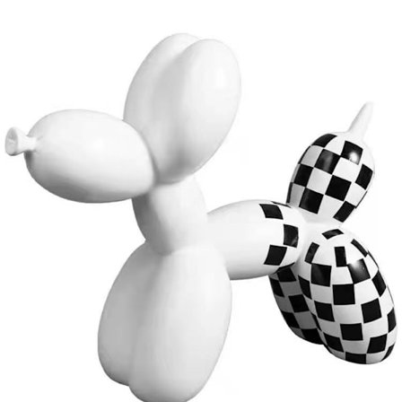 Hund Ballon Kunst Statue, Abstrakt Hund Skulptur, Resin Fashion Ba