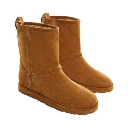 Mango Ankelboots fårpäls brun, Dam, Dam, Storlek: 38 EU