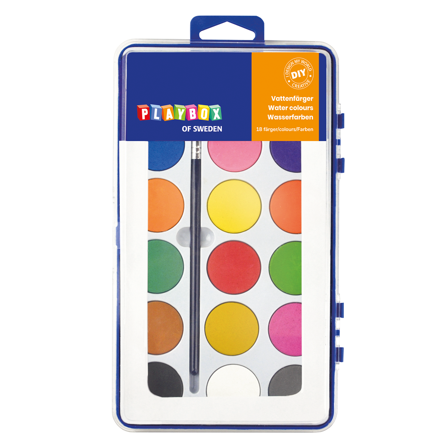 Watercolour paint 18-set