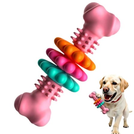 Hvalpe tyggelegetøj – Hundetyggelegetøj til små hunde og hvalpe, interaktivt, tandrensende_OF