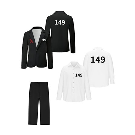 Squid Game 3 Player Cosplay Kostume Sæt Komplet Beklædningssæt