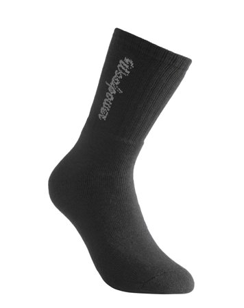 Woolpower Socks Logo 400 Strømpe svart 40-44, Klær