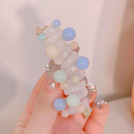 Telefontråd Hårband Telefonsladd Hårband D D