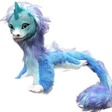 19 tum regnbågsfärgad Sisu drake plyschleksak Raya och den sista draken leksaker mjuk plyschdjur Kawaii dockor födelsedagspresent