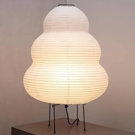 Nogyu2022 Akari Japansk Papirgulvlampe - Noguchi Papirlykt Gulvlampe - Koselig Mid Century Gulvlampe (Gulvlampe)