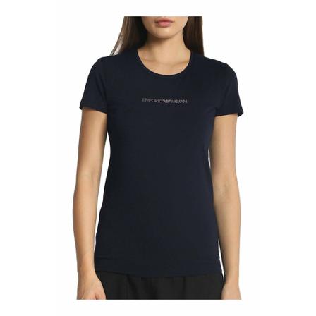 Emporio Armani T-Shirts , Blauw , Dames , Maat: M