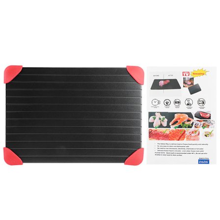 Multifunktionell hushålls tina platta aluminium non-stick avfrostningsbricka för mat