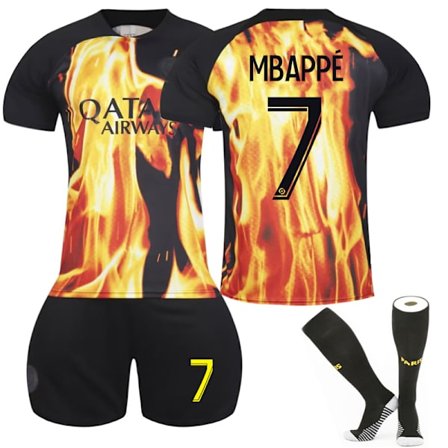 22-23 -Germain Co-branded Special Edition Hjemmedrakt for barn nr. 7 Mbappé