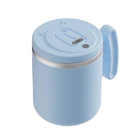 Selvrørende krus | 400 ml genanvendelig kop i rustfrit stål, vandtæt blandekrus | Velegnet til morgener, hjemmebrug og afslapning