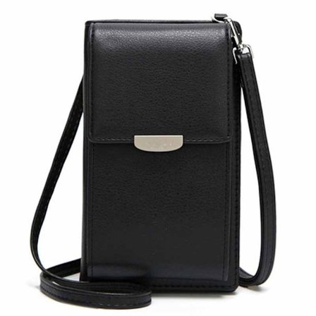 Nior Skuldertaske i PU-Læder med Pengepung, Mobiltelefon og Flere Rum