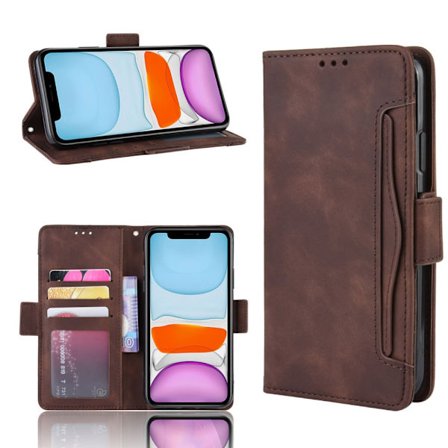Multi Slot Pung Etui iPhone 12 Pro Max Brun