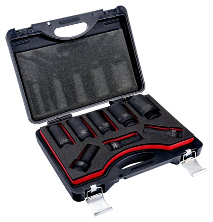 Bahco K8906M/8 Konehylsysarja 3/4", pitkä, 8 kpl, Käsityökalut