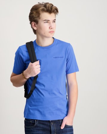 Peak Performance Jr Original Small Logo Tee Blå T-shirts Kille - Kids Brand Store