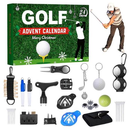 Adventskalender 2025 Portabel Golfverktyg Julklapp till Pappa