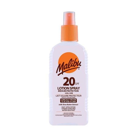 Malibu SPF 20 Lotion Spray 200 ml, Skincare, Solcreme, Solcreme Til Ansigtet