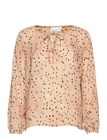 Mwprimo Dot Blouse Beige My Essential Wardrobe
