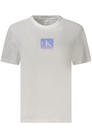 Calvin Klein T-shirt Maniche Corte Donna Bianco