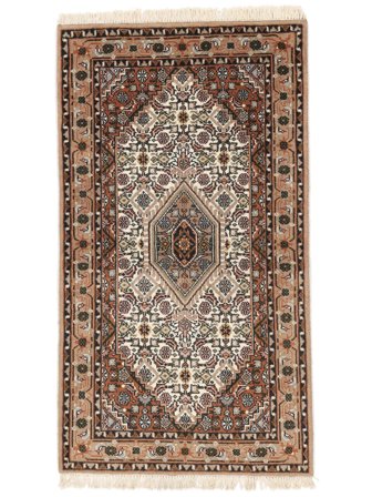 Hand Knotted Bidjar Indo Rug 89X160 Wool Brown/Black Small