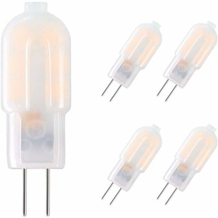 G4 LED-lampor, 5-pack, 2W, 15 toalett energibesparande belysning under 12V