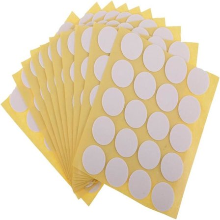 Lysestage-klistermærker, fremstillet af varmebestandig lim, der klæber fast i varm voks til lysfremstilling (10 ark/200 stykker)