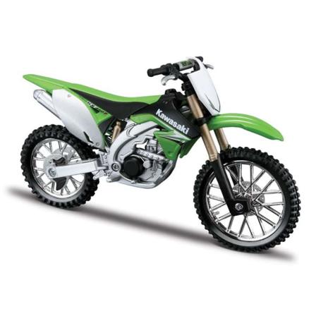 Bburago 1:18 Motorcykel Kawasaki Kx 450f Grön Grön