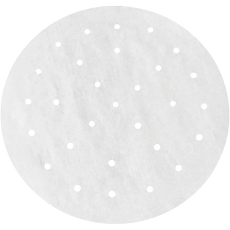 100 stk 24 cm runde perforerte pergament bambus damppapir håndkle