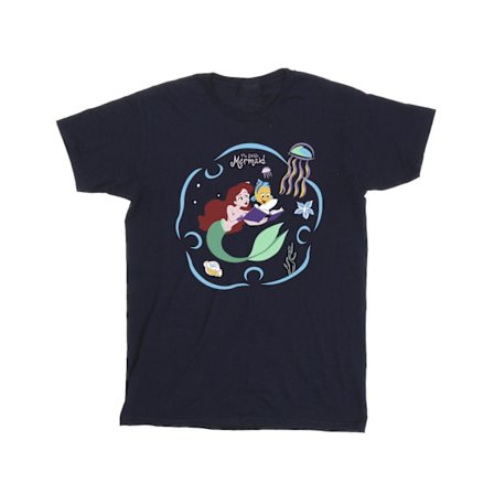 Disney Boys The Little Mermaid Läser En Bok T-Shirt 9-11 År