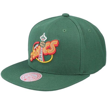 Mitchell & Ness - NBA Grün snapback Cap - Seattle Supersonics Team Ground 2.0 Green Snapback @ Hatstore