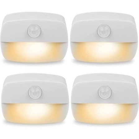 LED natlys med bevægelsessensor, indendørs natlys skabslys, bil