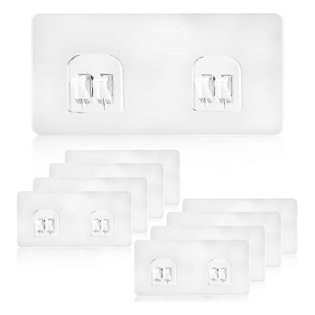 9 kpl Suihkuhyllyn Liimakiinnikkeiden Korvaussarja, Vahvat Liimatarrat, Suihkuhylly Kori Kylpyhuoneen Hylly 6x14cm