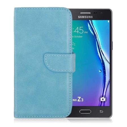 Samsung Galaxy Z3 Fodral med korthållare (Blå) Blå