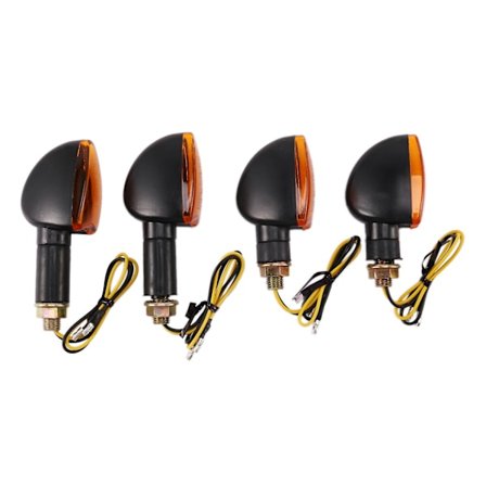 Universal 12v motorsykkel blinklys foran og bak blinkende halogenlys blinklys