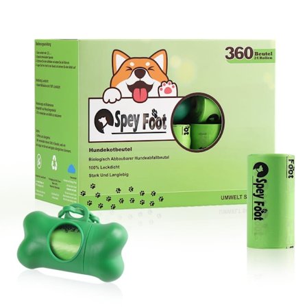 Hundbajspåsar 360 påsar 36 rullar med 1 dispenser - Hundbajspåsar