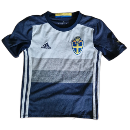Blå och grå fotbollströja från Adidas