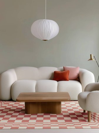 Tango Tæppe - Lyserød/Elfenbenshvid 200X300 Moderne Stil