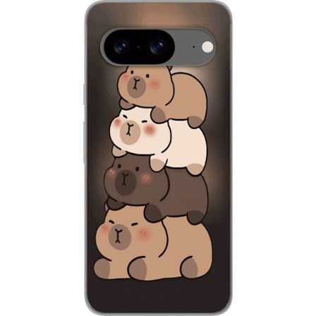 Yhteensopiva Puhelinkuori Google Google Pixel 8 Capybara Kawaii Söpö Eläinhahmo