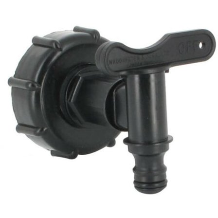 S60X6 kobling - HDPE tappekran for 1000 L vanntank