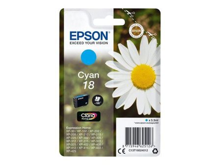 Epson 18 - cyan - original - blekkpatron