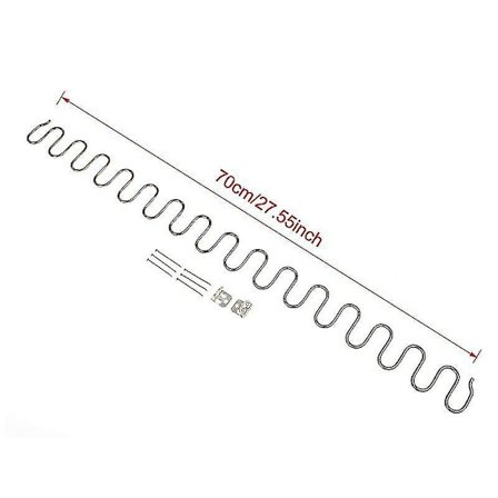 Vaihdettava sohvan tuolin jouset, huonekalujousi klipseillä, 45cm 50cm 60cm 65cm 70cm pitkä Ressort-laitteisto