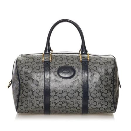 Celine Vintage, Pre-owned Canvas Boston Bag Grijs, Heren, Maat:ONE Size