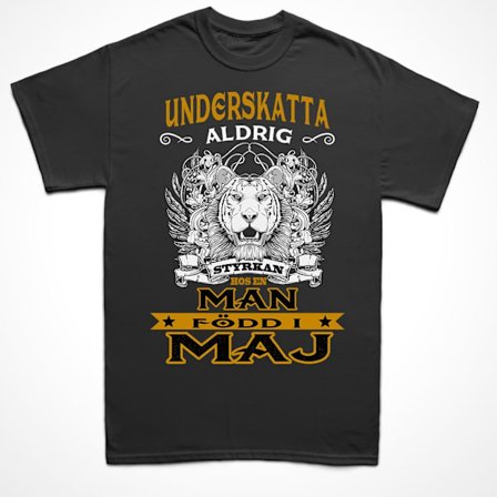 Födelsemånad T-shirt - perfekt present - född i maj