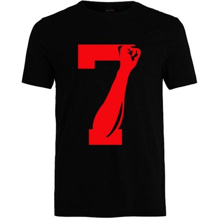 7 Seven Fist Up United We Stand Unisex T-shirt Colin Kaepernick Inspirerad 49er -vuxen, 3xl