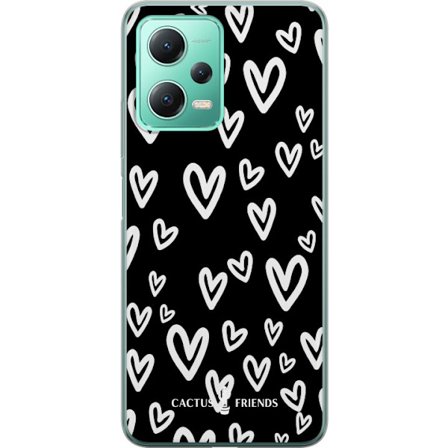 Kompatibelt Mobildeksel til Xiaomi Xiaomi Redmi Note 12 Cactus and Friends - Handdrawn Love Chaos