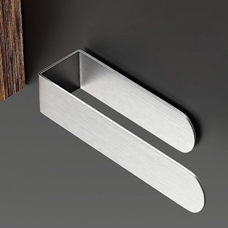 Håndklædestænger uden boring til badeværelse, 23 cm Sus 304 rustfrit stål, selvklæbende vægmonteret håndklædering, vægmonteret tilbehør til køkkenvask