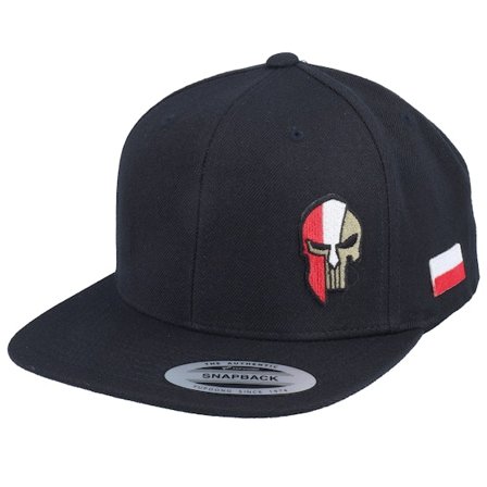 Army Head - Preto snapback Boné - Poland Army Skull Black Snapback @ Hatstore