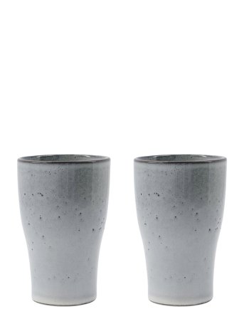 house doctor Liss Thermo Mug - Grey - H14CM